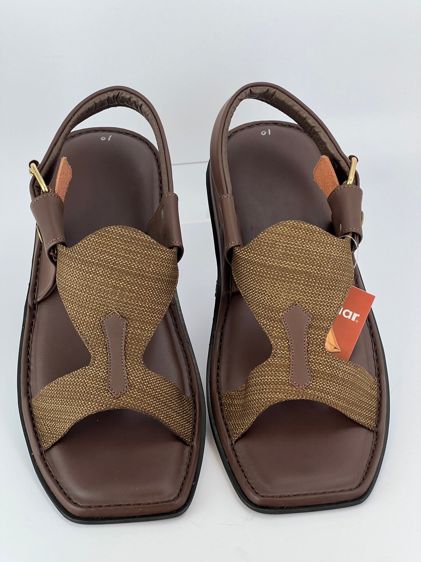 Panjedar Chappal (Fabric Chocolate Brown)