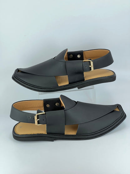 Smart Zalmi Chapal Soft padded(Matte Black)