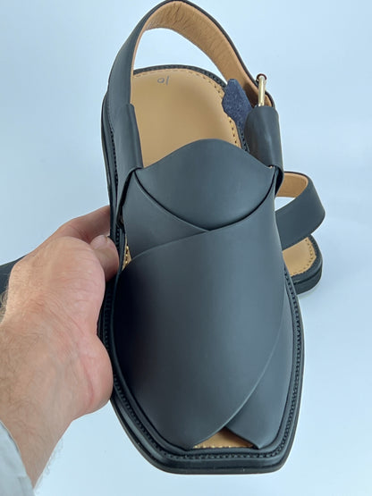 Smart Zalmi Chapal Soft padded(Matte Black)