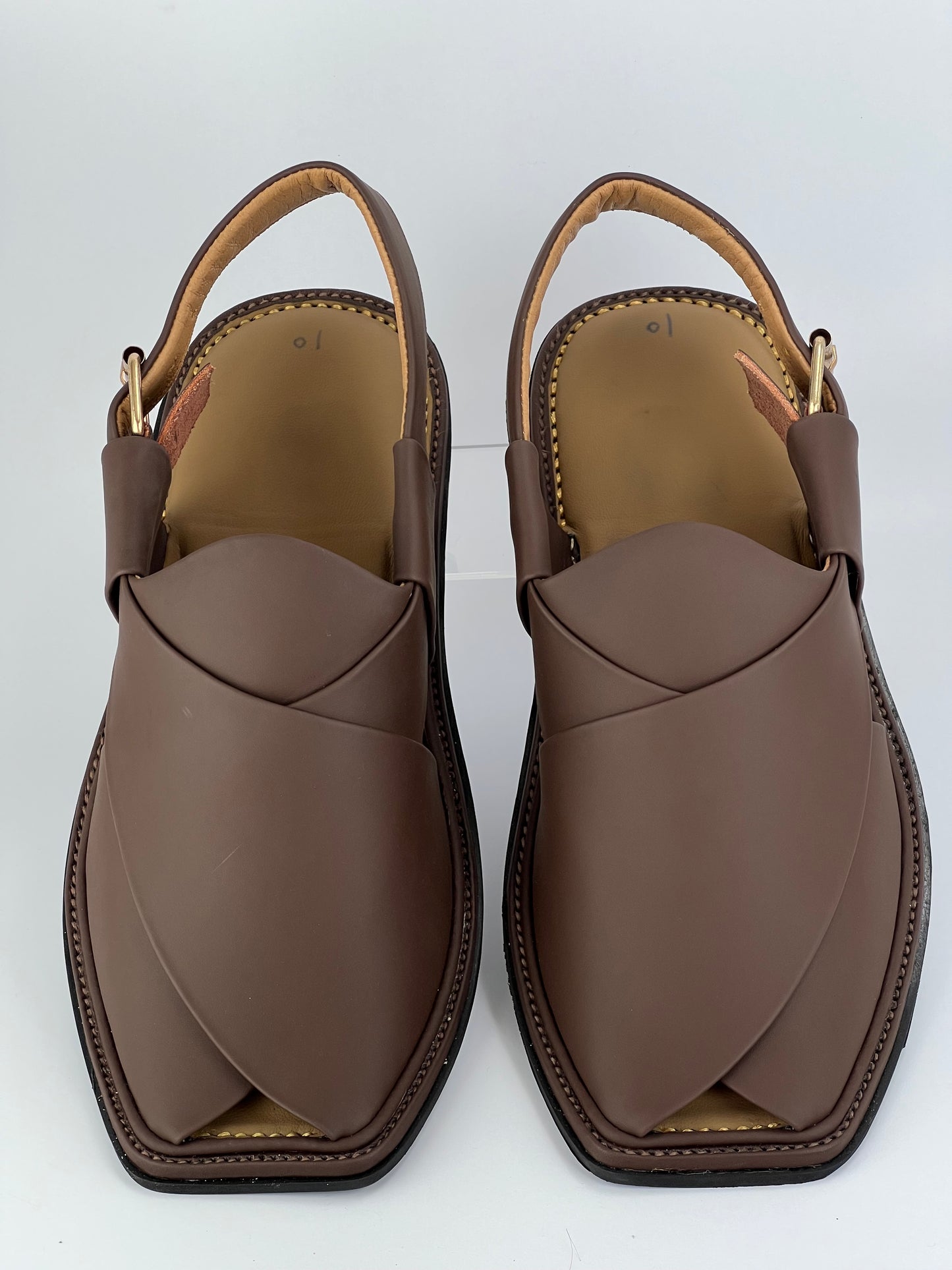 Smart Zalmi Chapal Soft padded(Matte Brown)