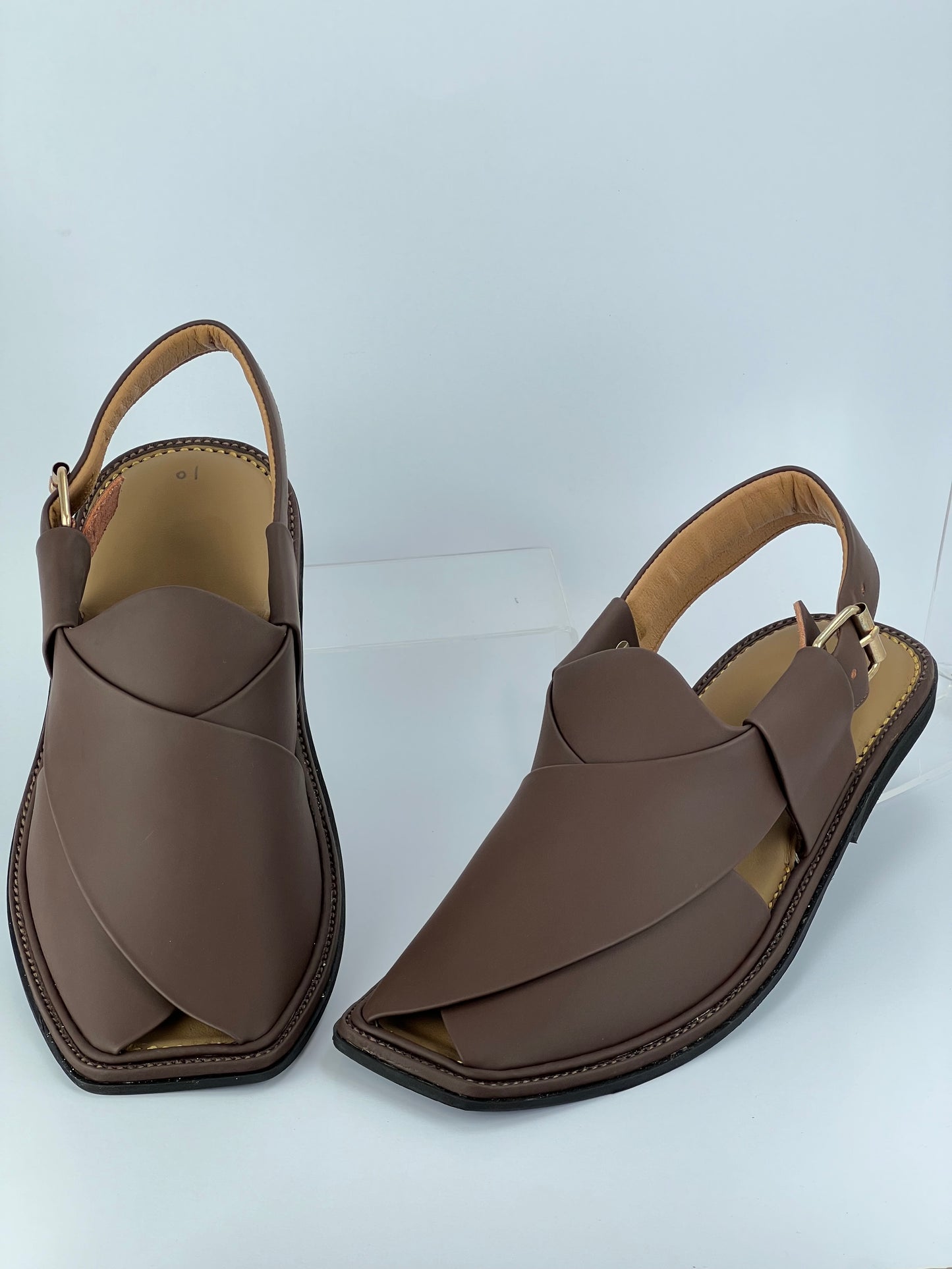 Smart Zalmi Chapal Soft padded(Matte Brown)