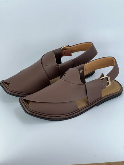 Smart Zalmi Chapal Soft padded(Matte Brown)