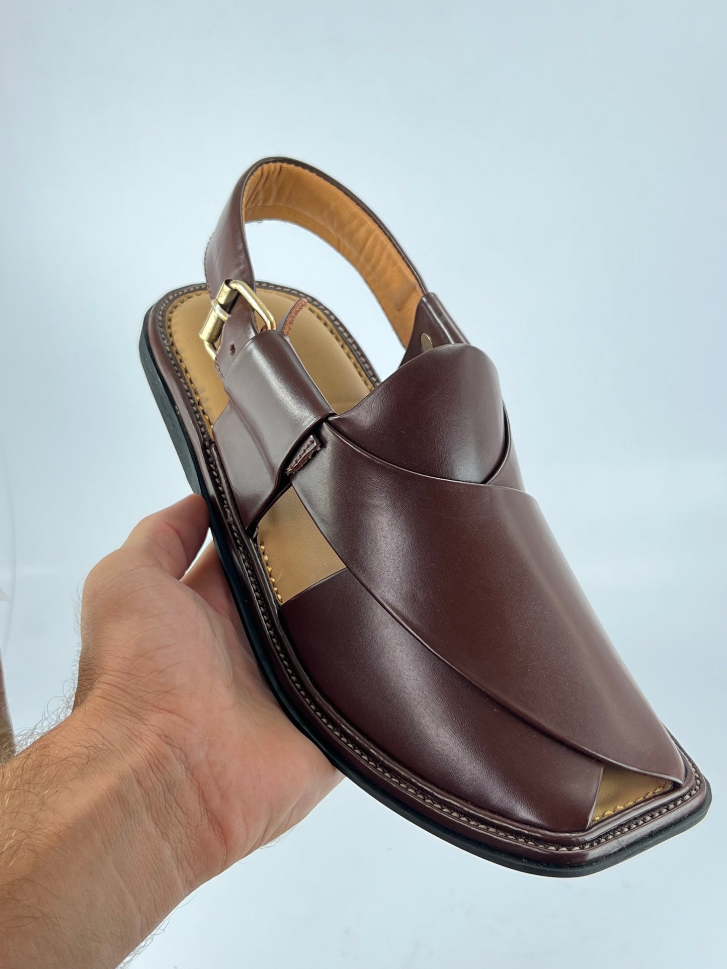 Smart Zalmi Chapal Soft padded(Dark brown)