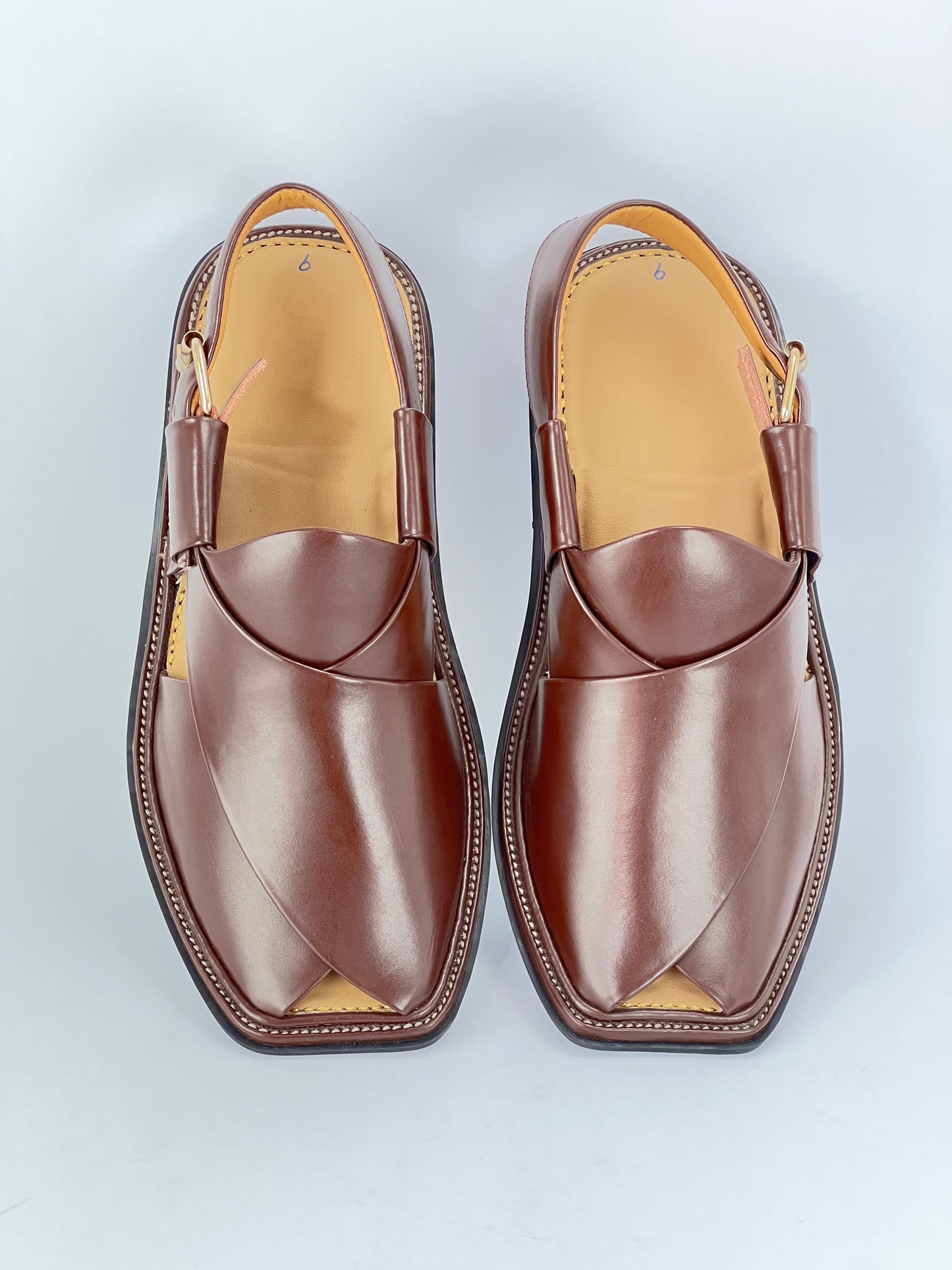 Smart Zalmi Chapal Soft padded(Dark brown)