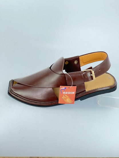 Smart Zalmi Chapal Soft padded(Dark brown)