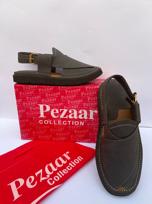 Gogo Round Shape Black Texture Sketcher Sole (Light Weight)