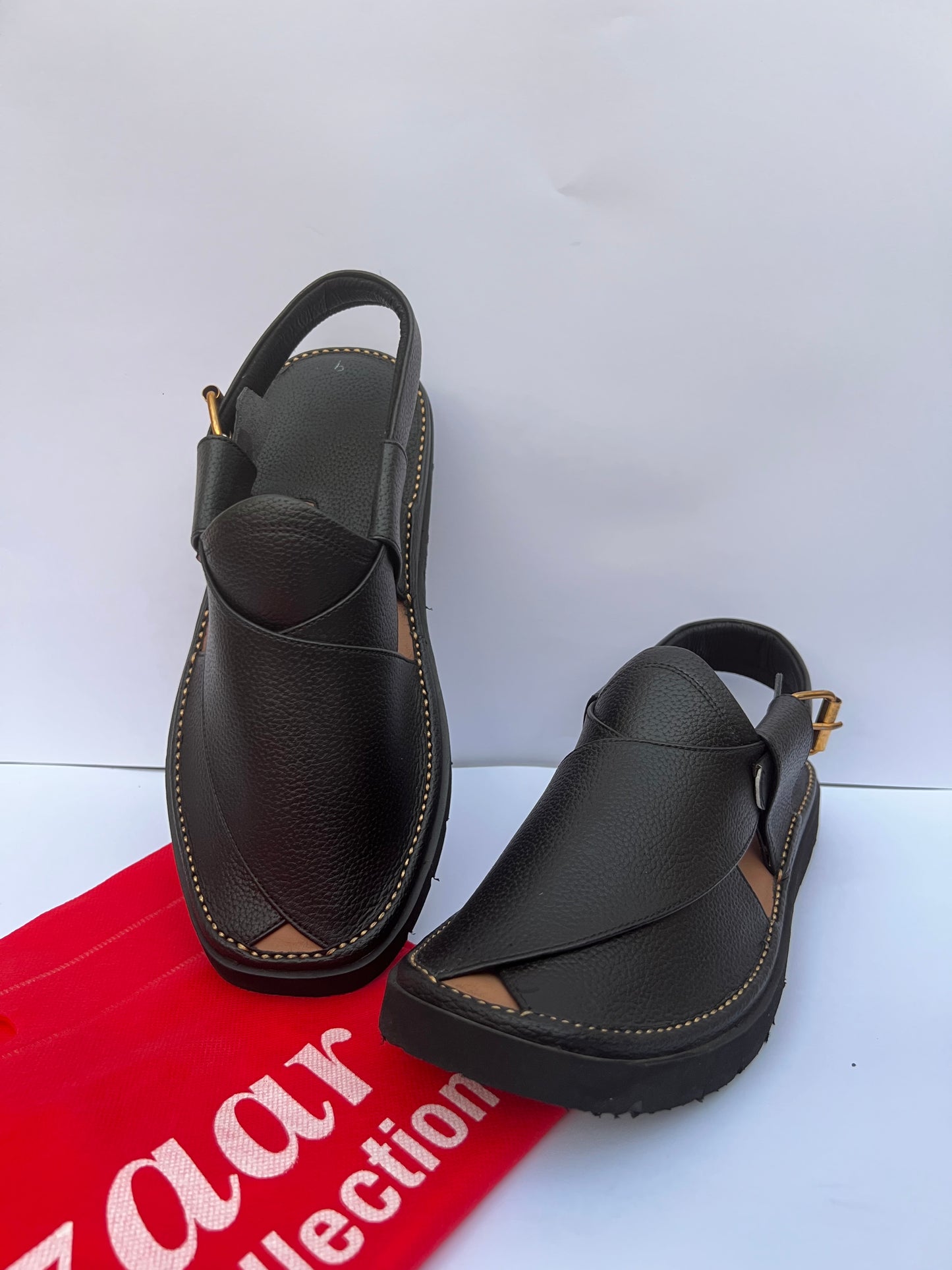 Gogo Round Shape Black Texture Sketcher Sole (Light Weight)