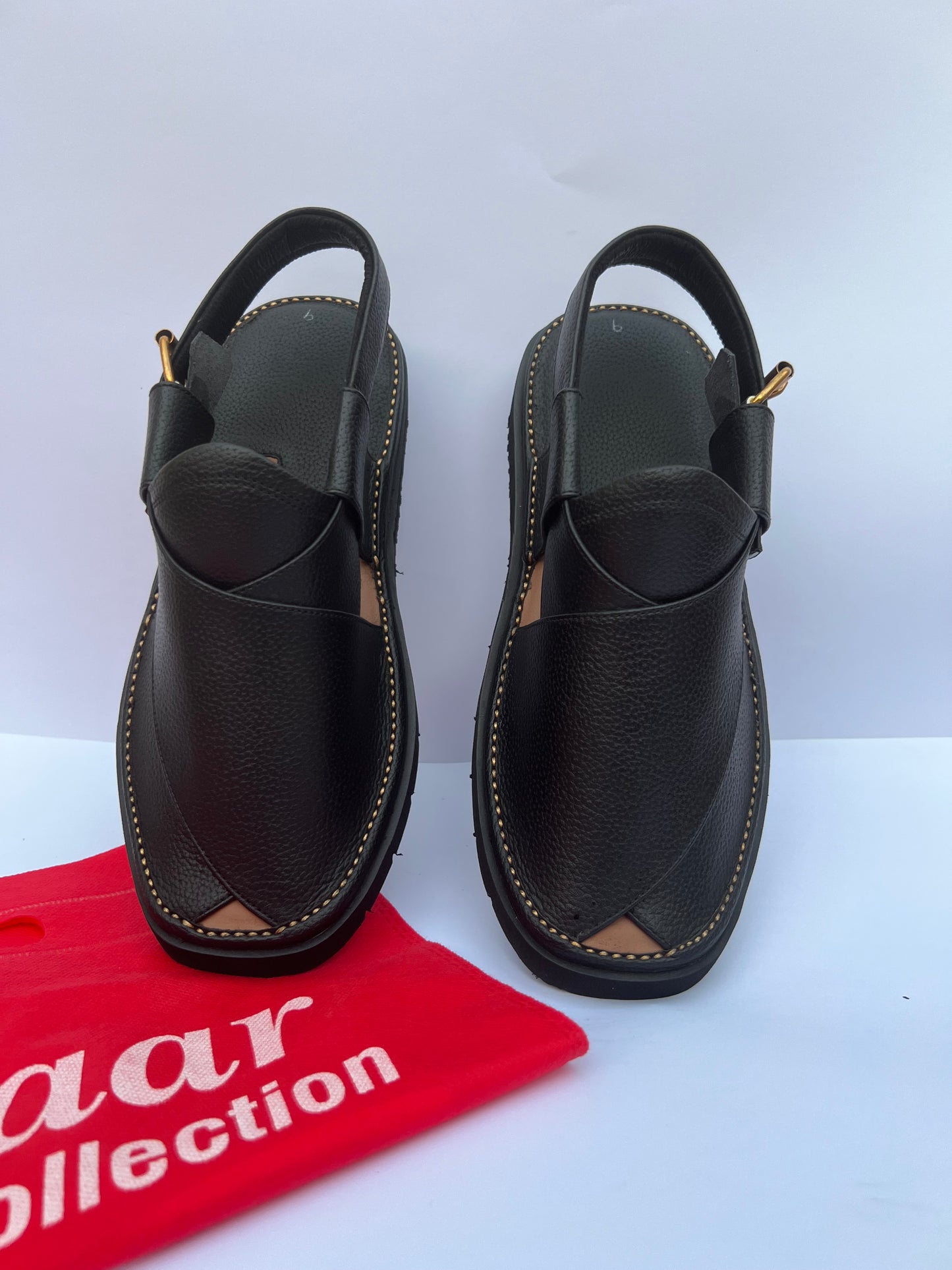 Gogo Round Shape Black Texture Sketcher Sole (Light Weight)