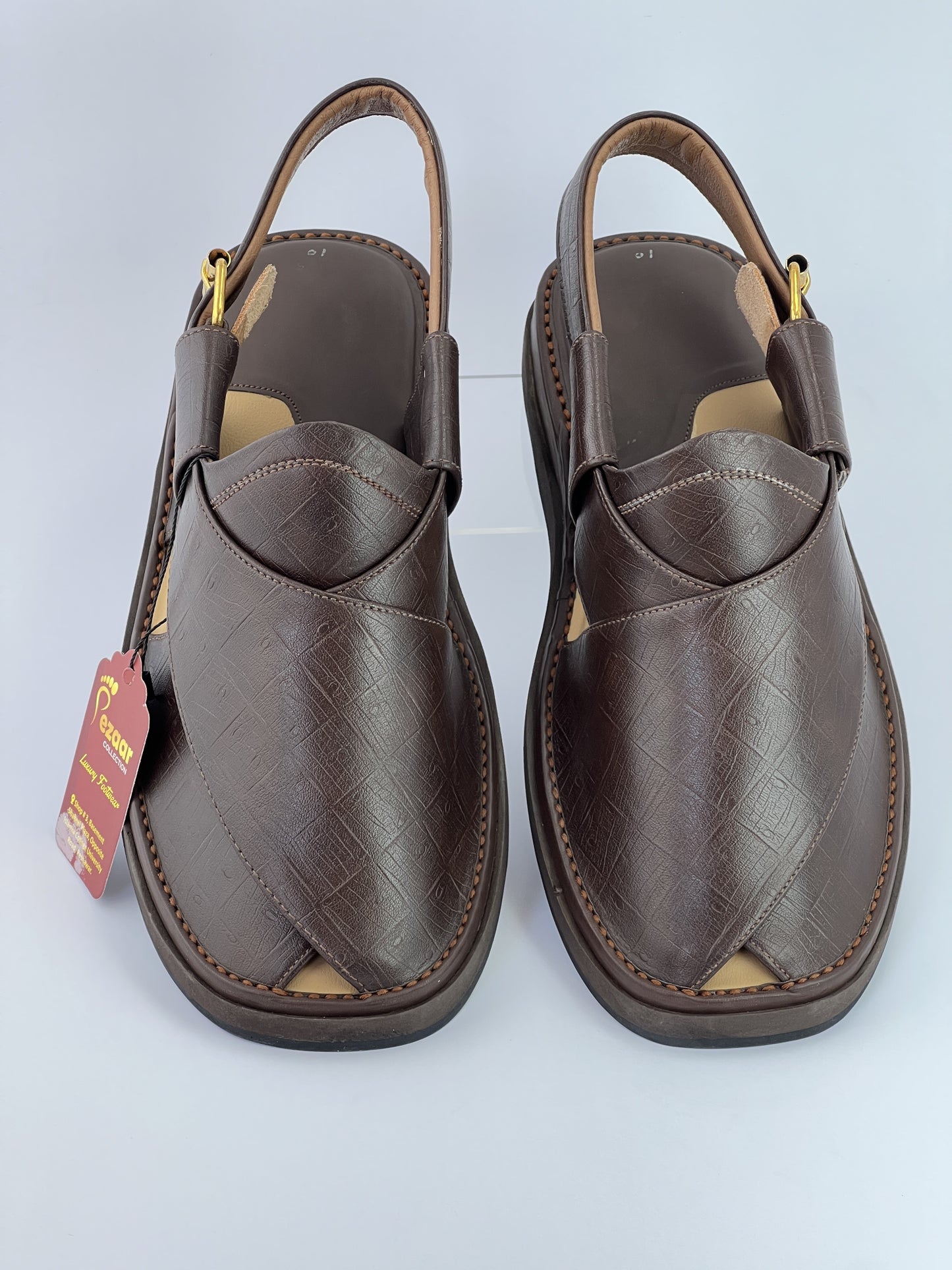 Gogo Original leather Brown texturecolor light weight chapal