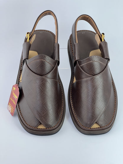 Gogo Original leather Brown texturecolor light weight chapal