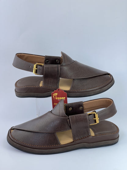 Gogo Original leather Brown texturecolor light weight chapal