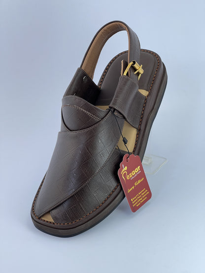 Gogo Original leather Brown texturecolor light weight chapal