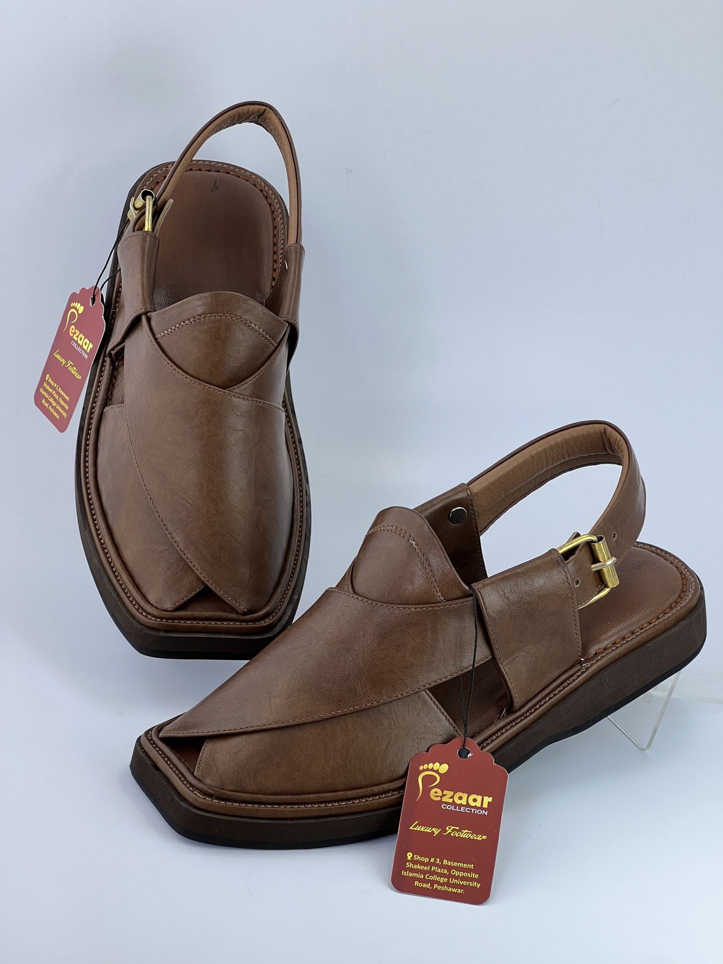 Half kaptan Special Original leather peshawari chapal (light weight)