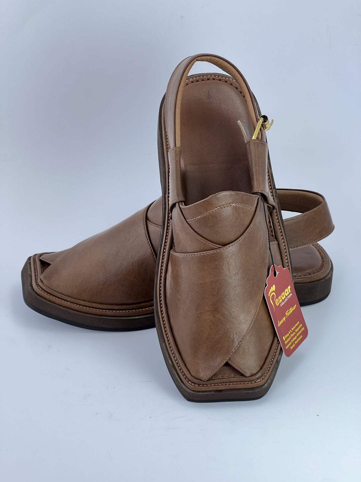 Half kaptan Special Original leather peshawari chapal (light weight)
